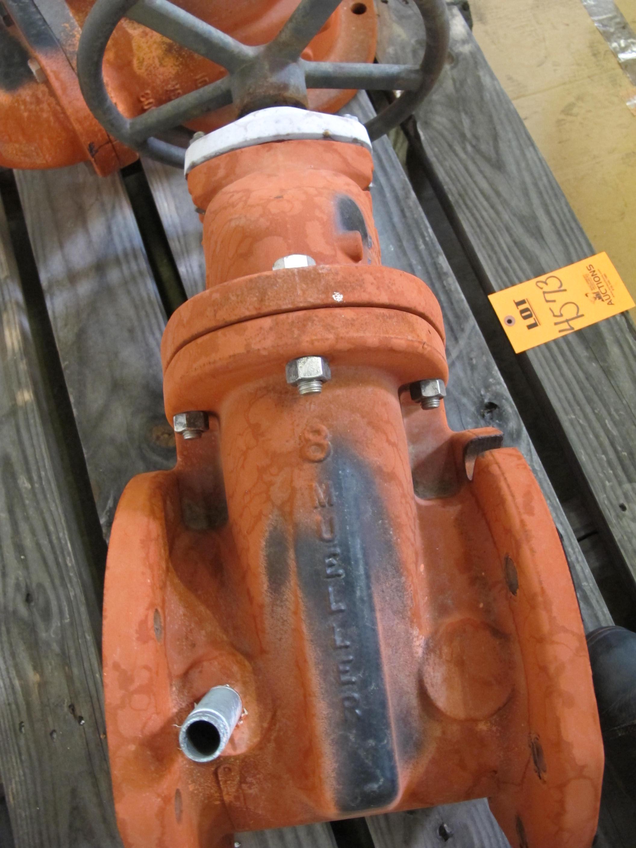 LOT TO INCLUDE MUELLER AND KENNEDY: FIRE MAIN GATE VALVES, (1) 10", (2) 8", (1) 6", (1) 4". LOADING & HANDLING FEE $15-4573